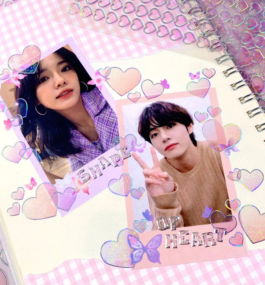 Clear Heart Deco Seal Sticker