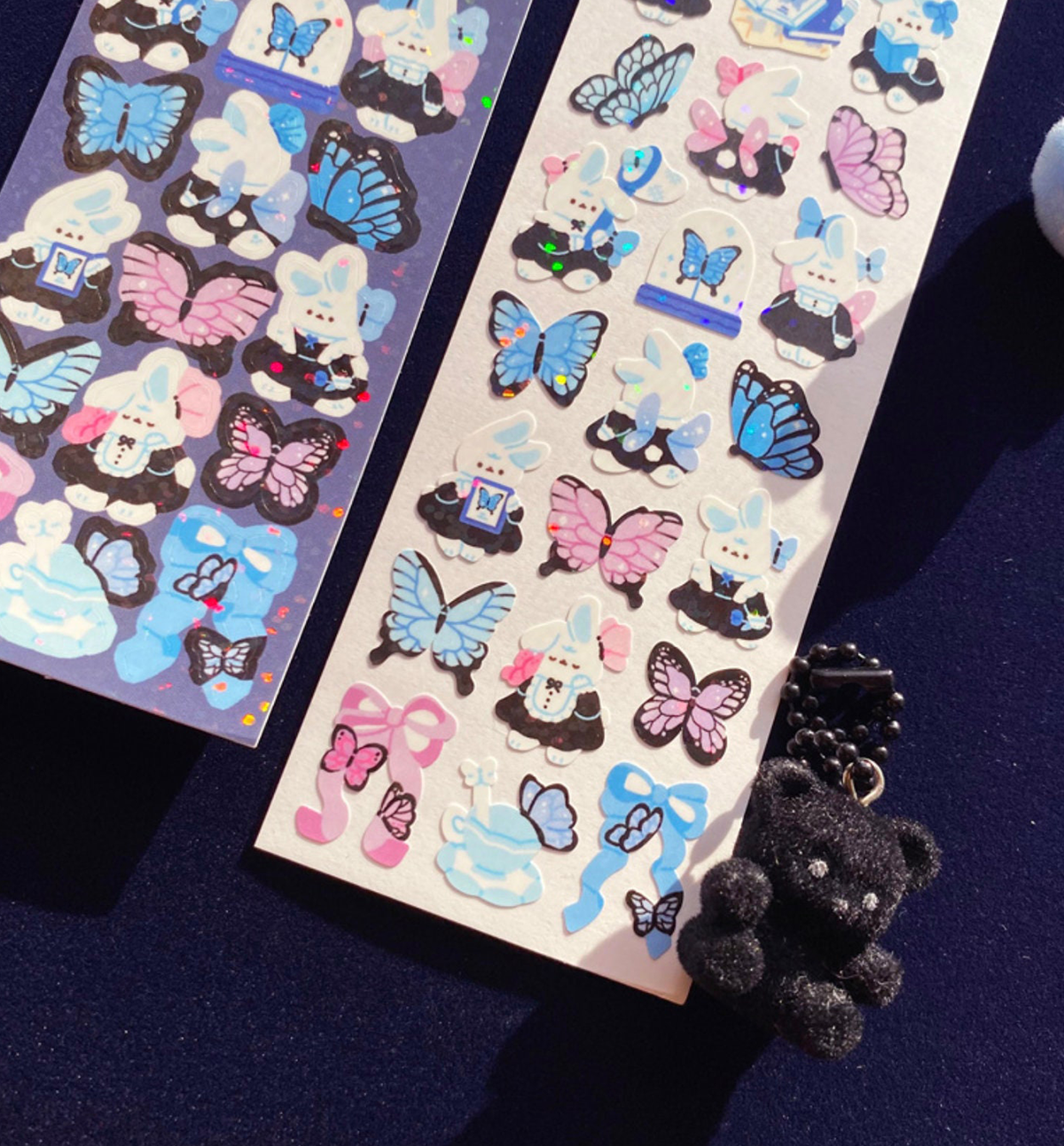 Butterfly Collector Rabbit Hologram Seal Sticker
