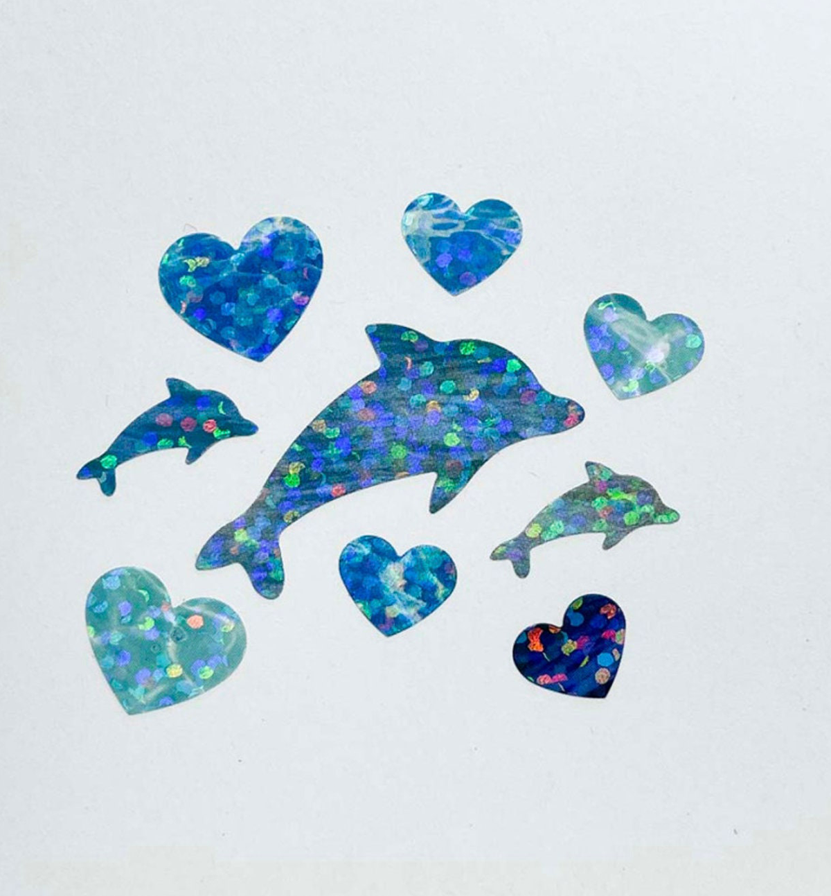 Shiny Ocean Heart Seal Sticker