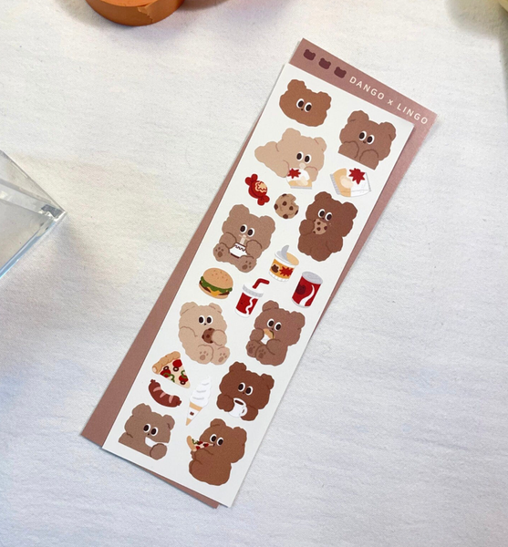 Teddy Bear Seal Sticker