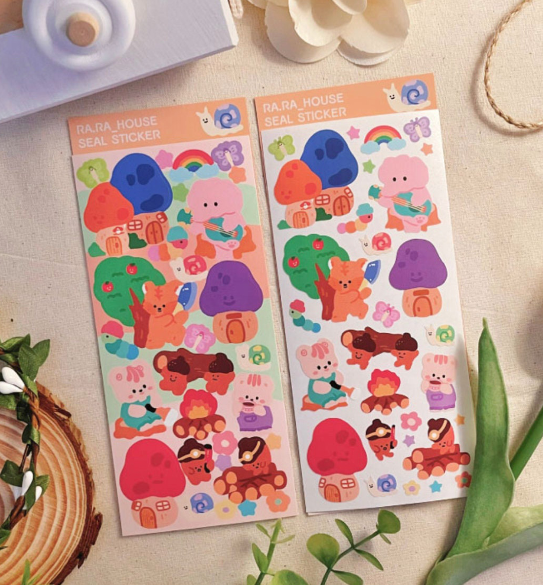 Mushroom Garden Seal Sticker