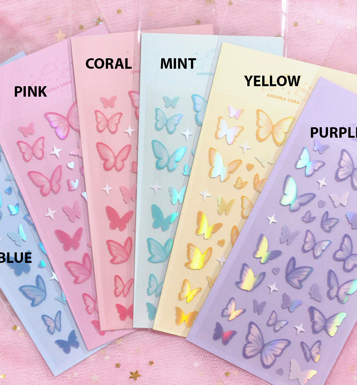 Twinkle Butterfly Prism Seal Sticker [7 Designs]