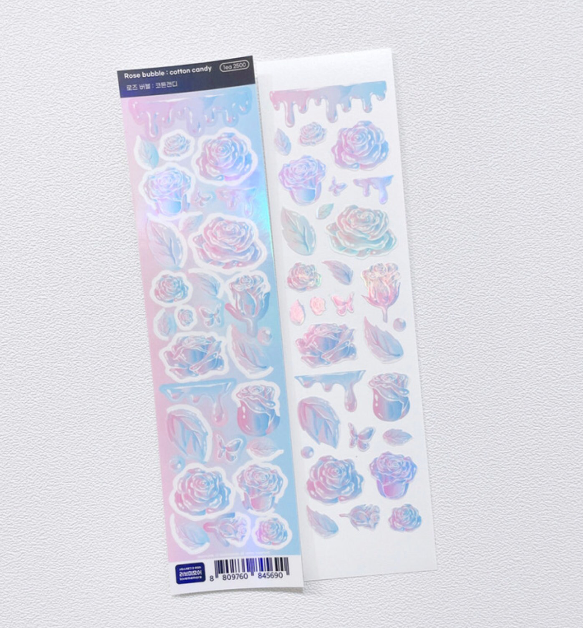 Rose Bubble Seal Sticker [Cotton Candy]