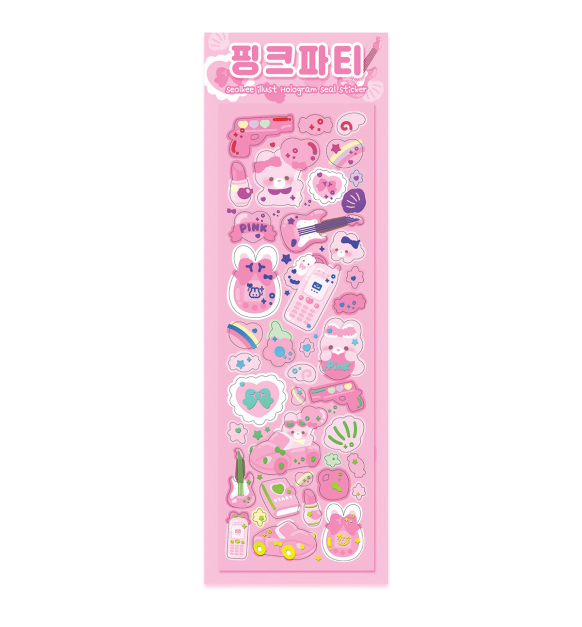 Pink Party Seal Sticker