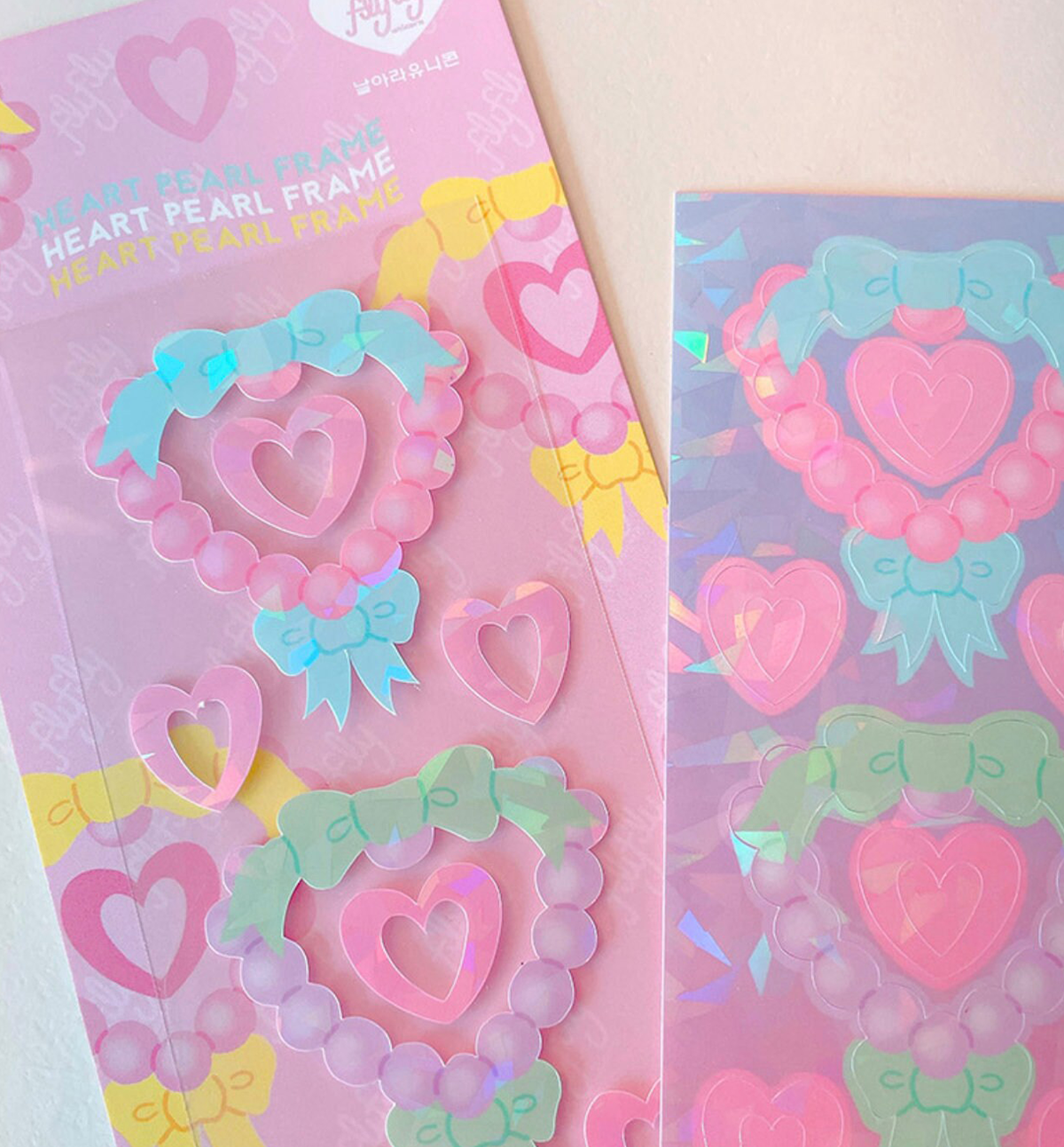 Heart Pearl Frame Sticker