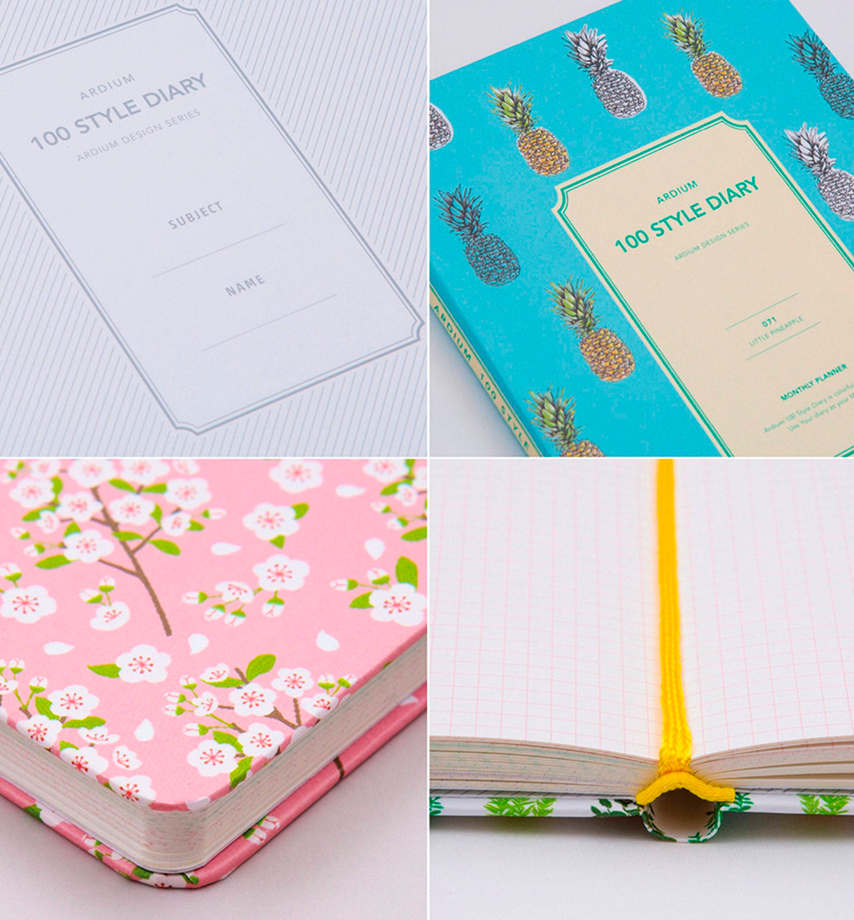 100 Style Diary [Mint Cherry Blossom]