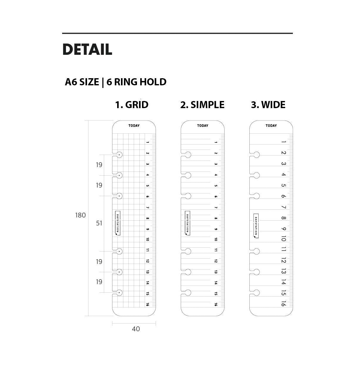 A6 Clear Ruler Page Marker Insert