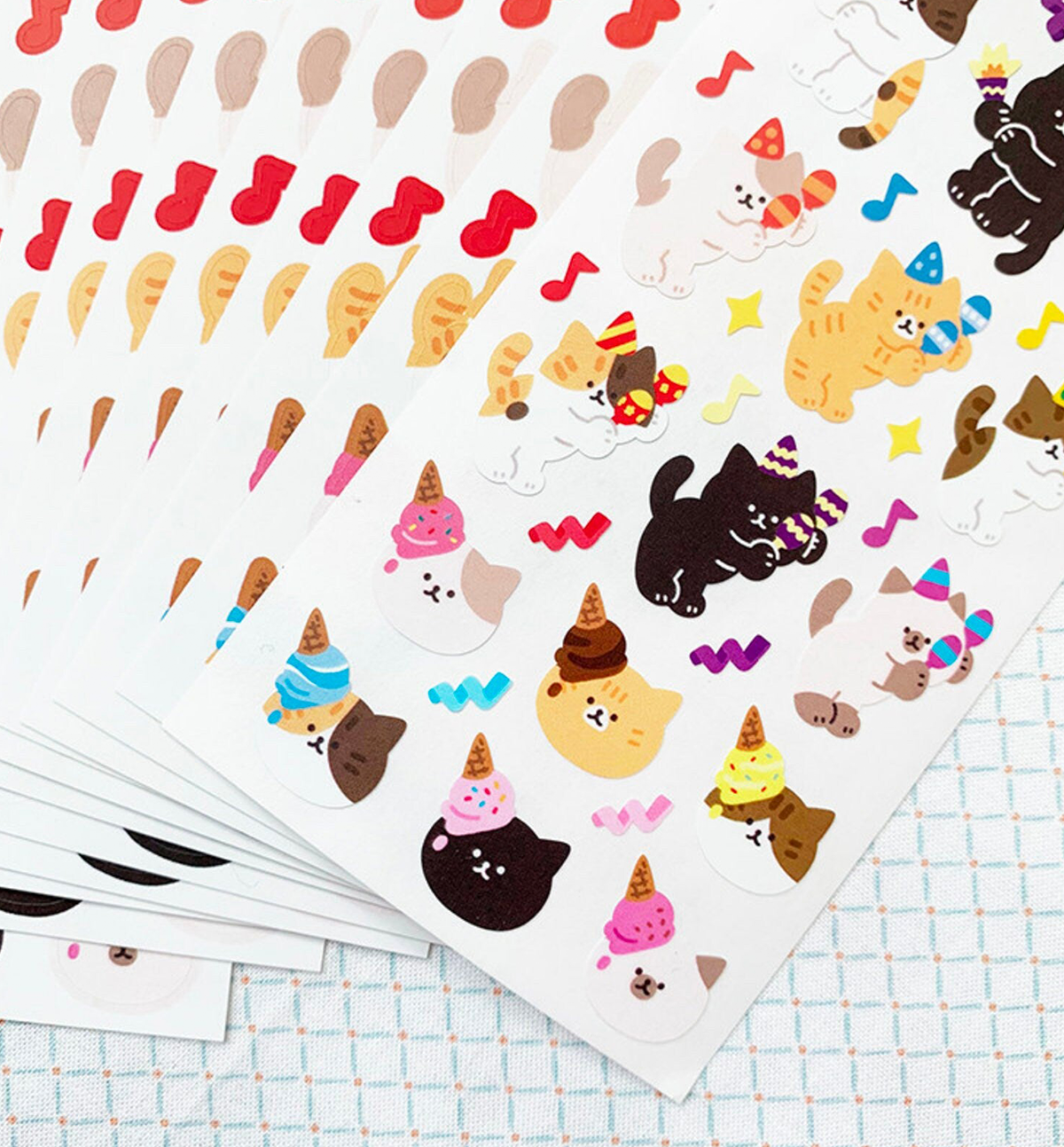 Party Cat Seal Sticker