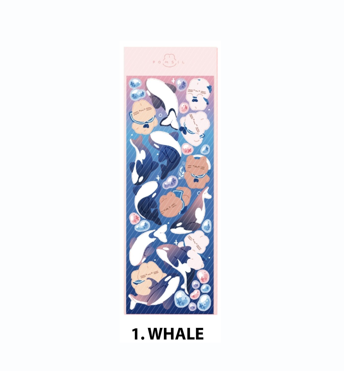 Whale & Fireworks Seal Sticker