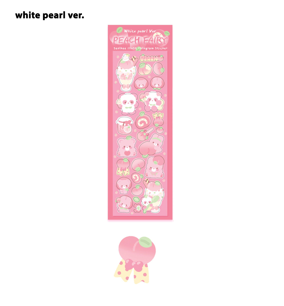Peach Fairy Seal Sticker