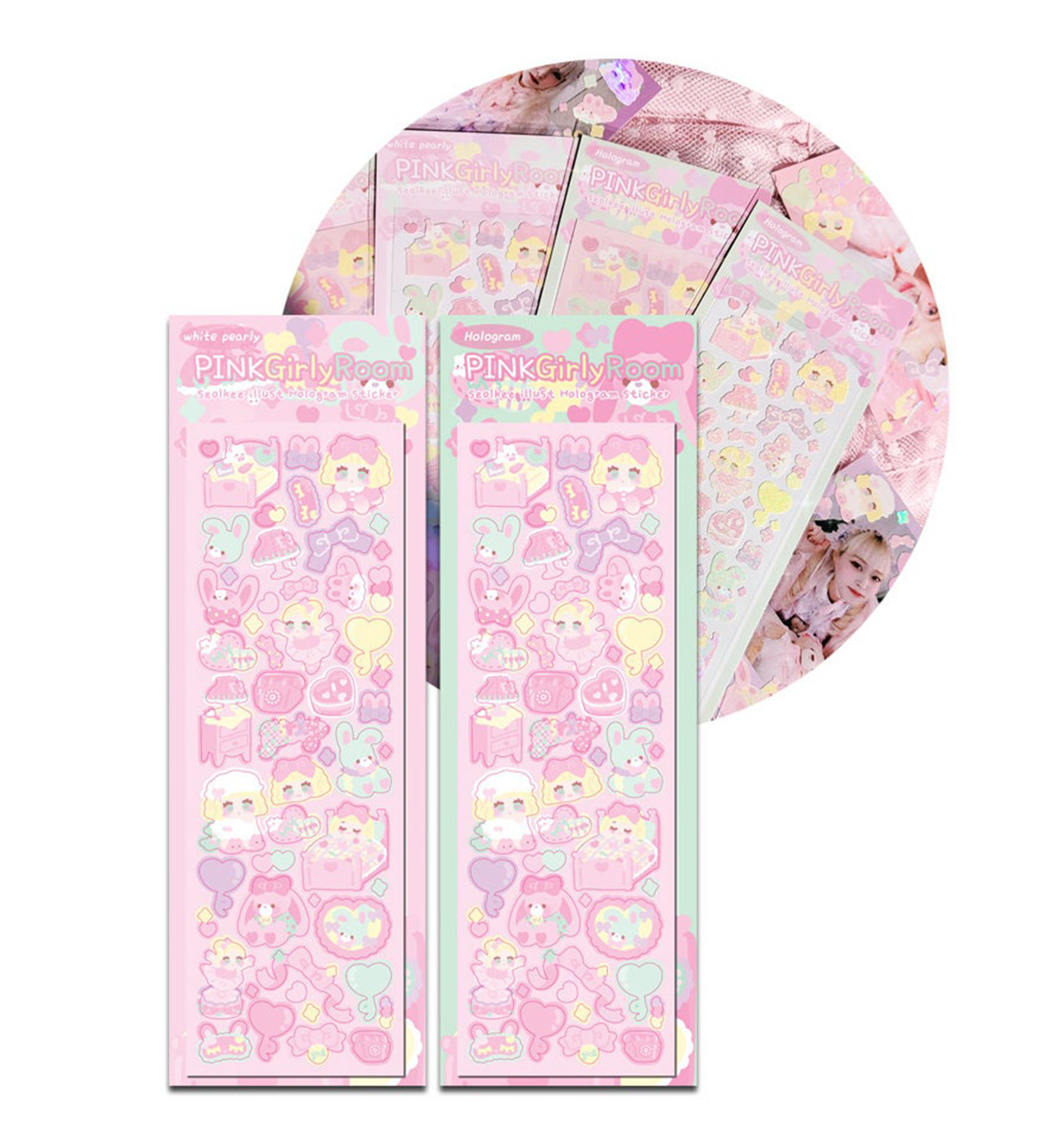 Pink Girly Room Seal Sticker
