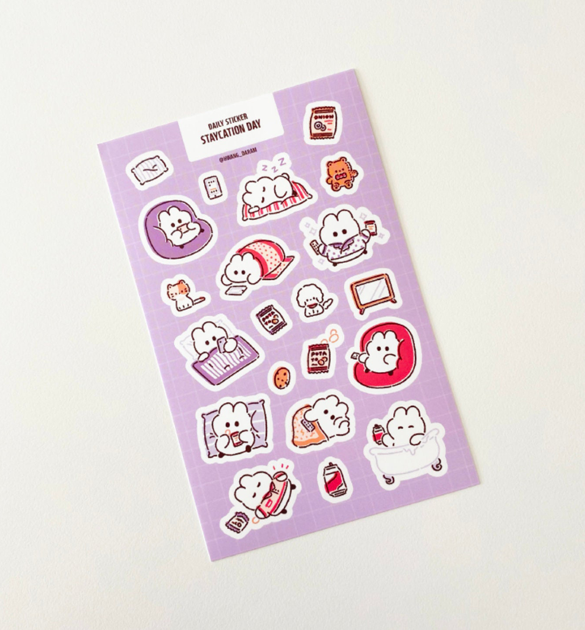 Spending Day At Home Seal Sticker
