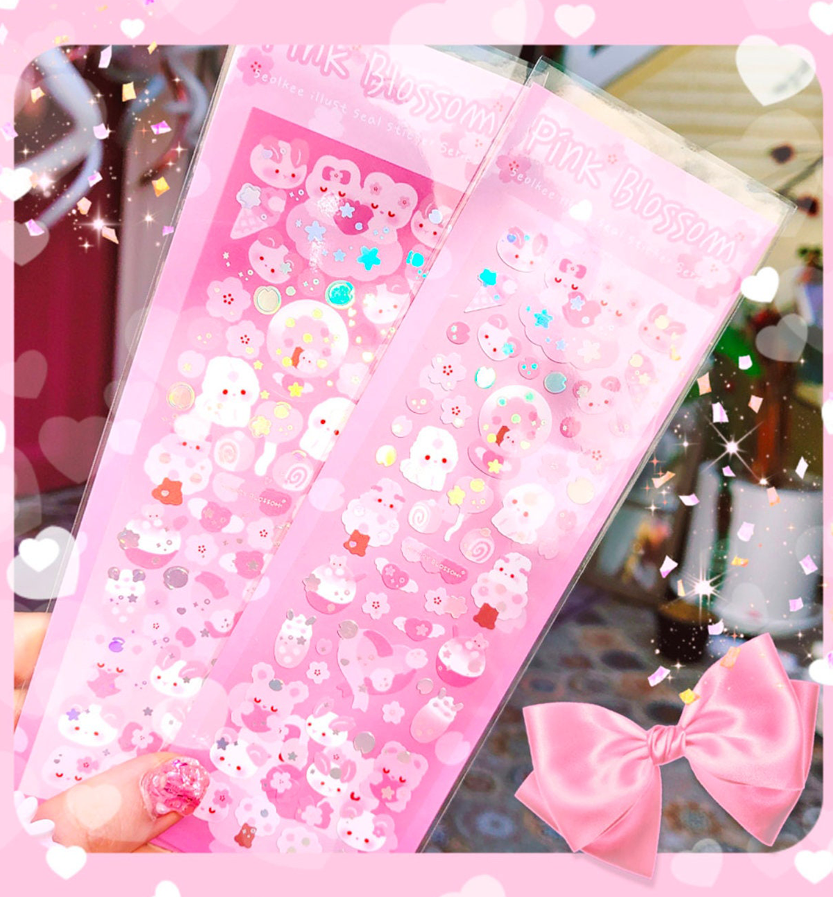 Pink Blossom Seal Sticker