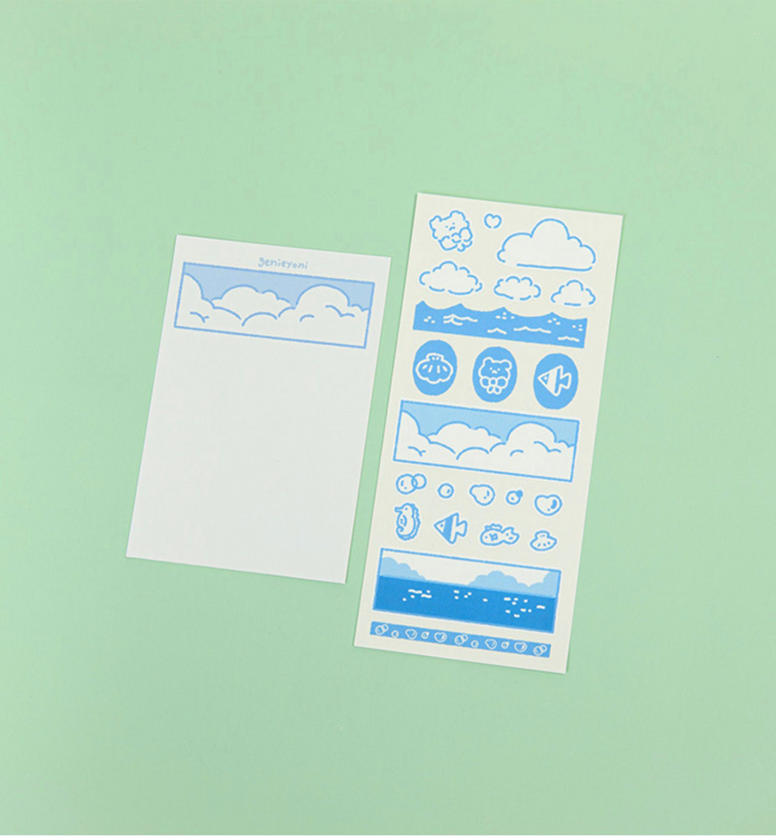 Sky Sea Bear Seal Sticker