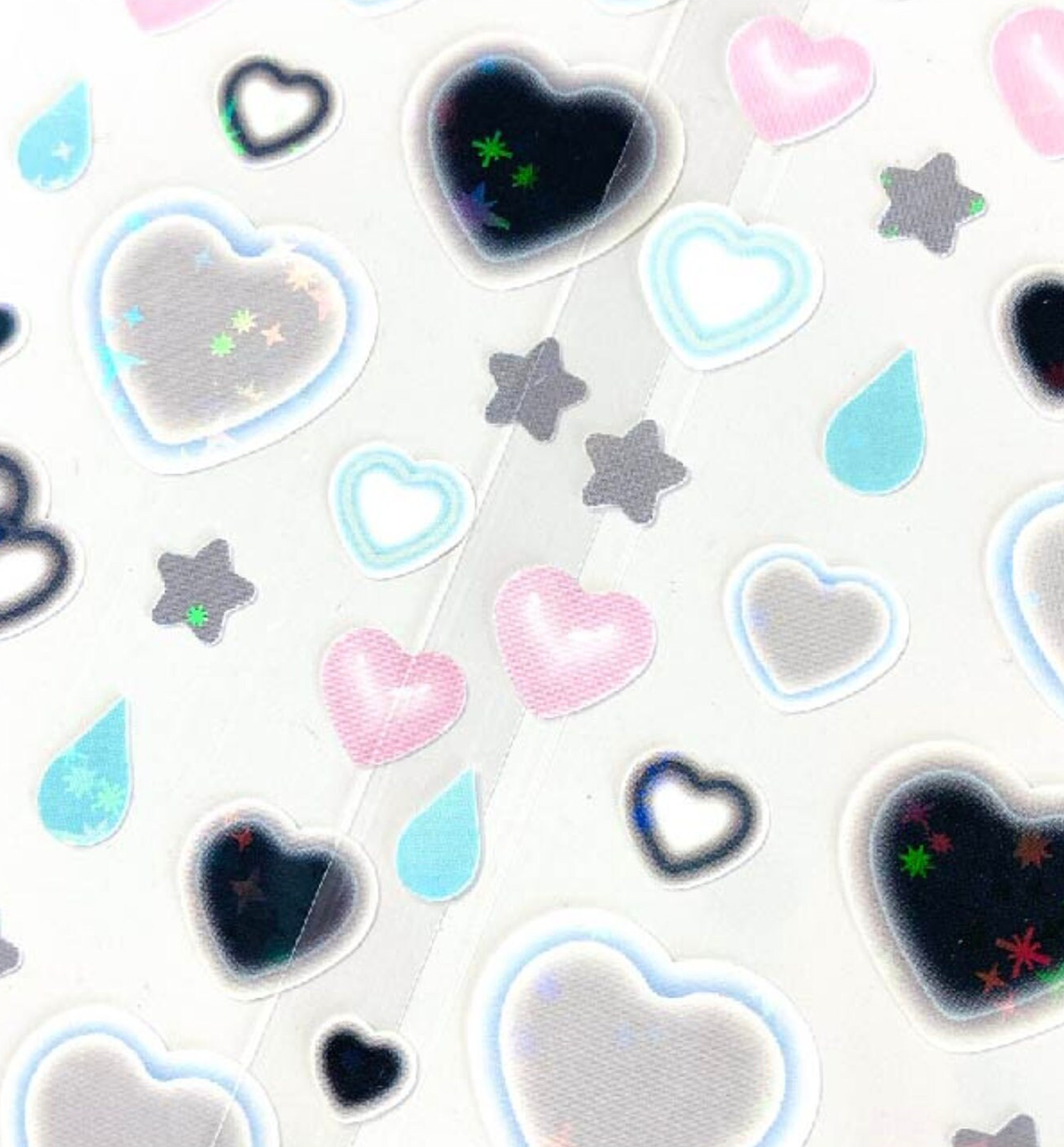 Glow Heart Seal Sticker [Black]