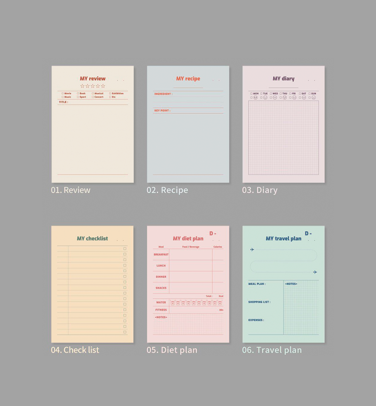 A5 My Assistant Note Plan