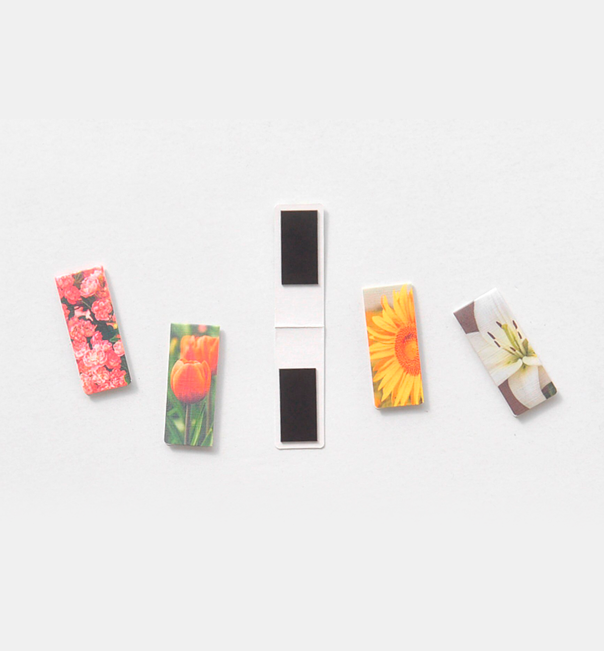 5 Flowers Magnetic Bookmark