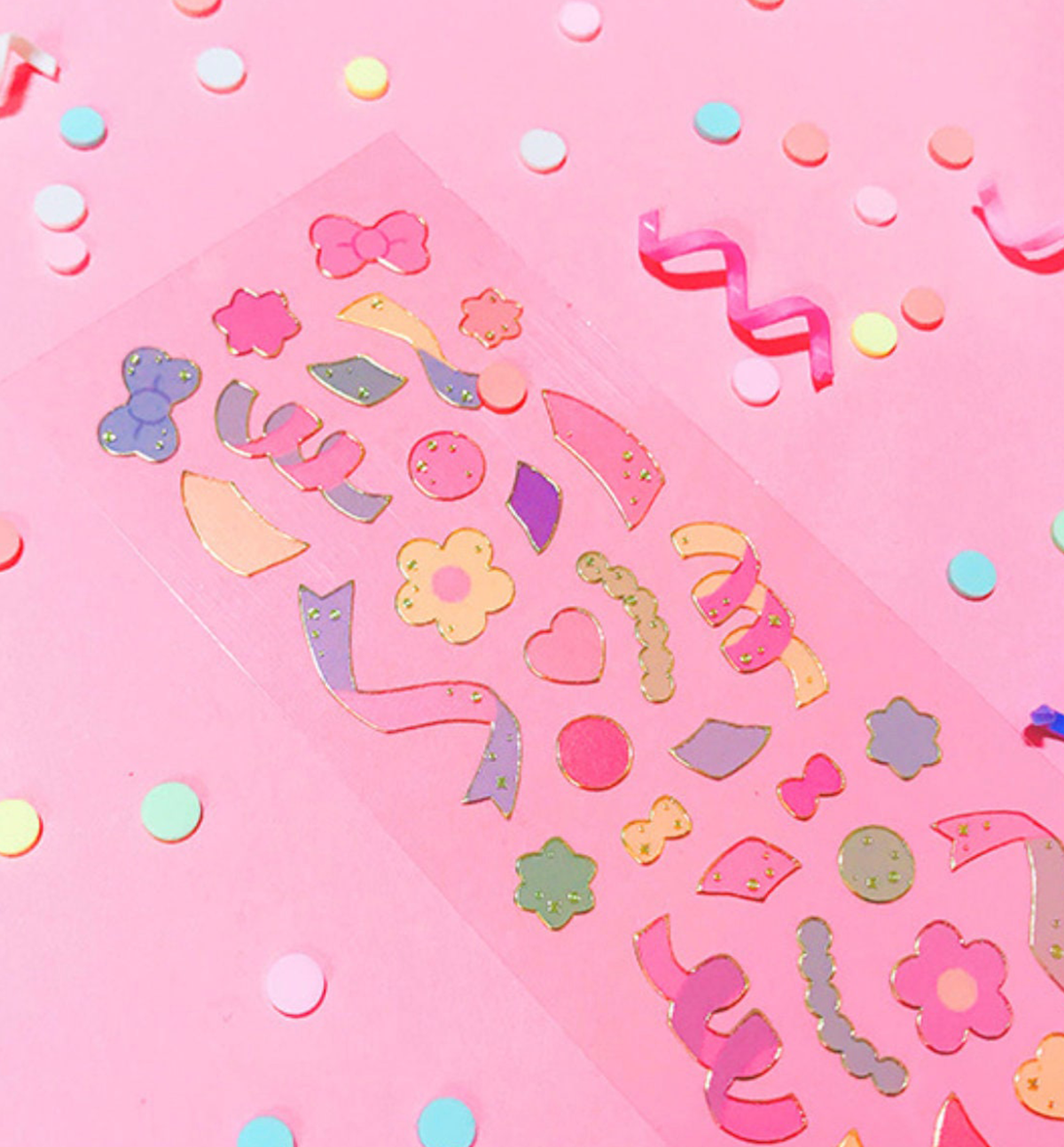 Colorful Confetti Seal Sticker