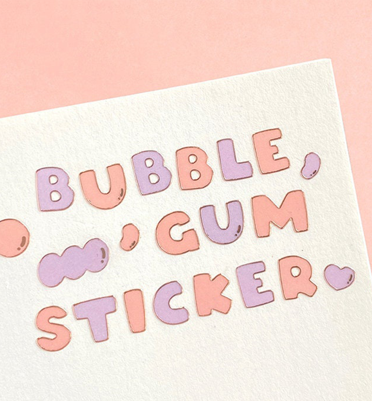 Bubble Gum Alphabet Seal Sticker