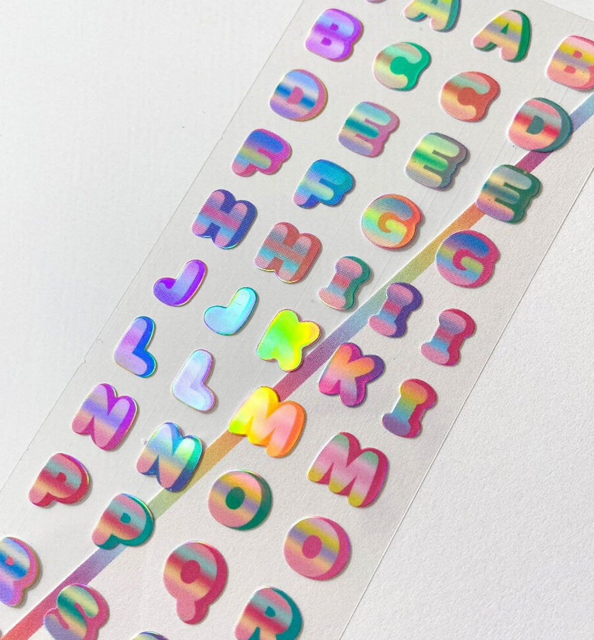 Alphabet Gradient Pop Seal Sticker