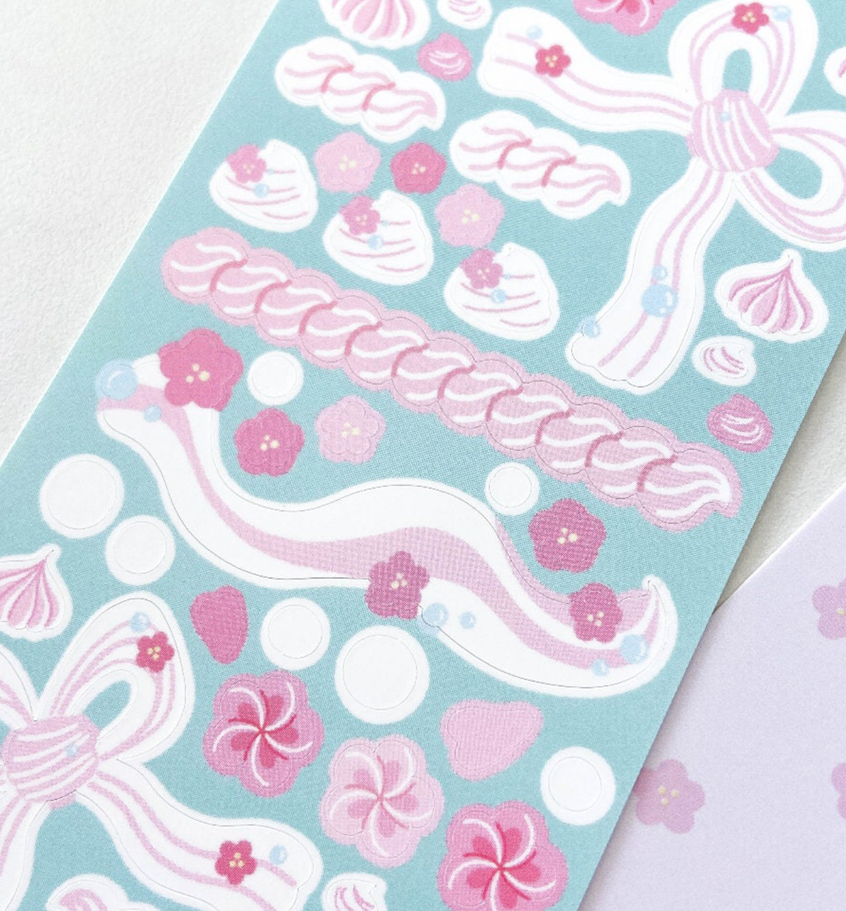 Cherry Blossom Cream Confetti Seal Sticker