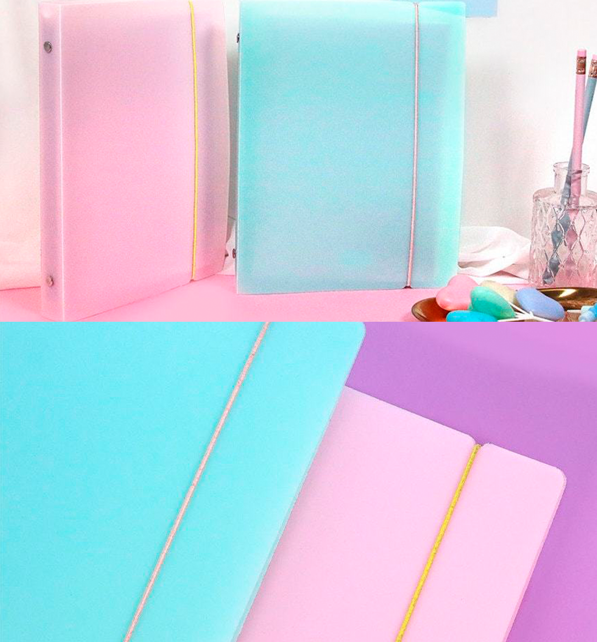 A5 Pastel Ring Cover Binder