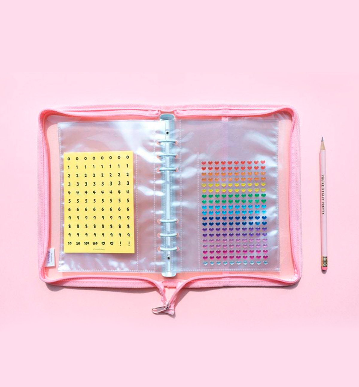 A5 Deco Pocket File + Sticker Release Paper