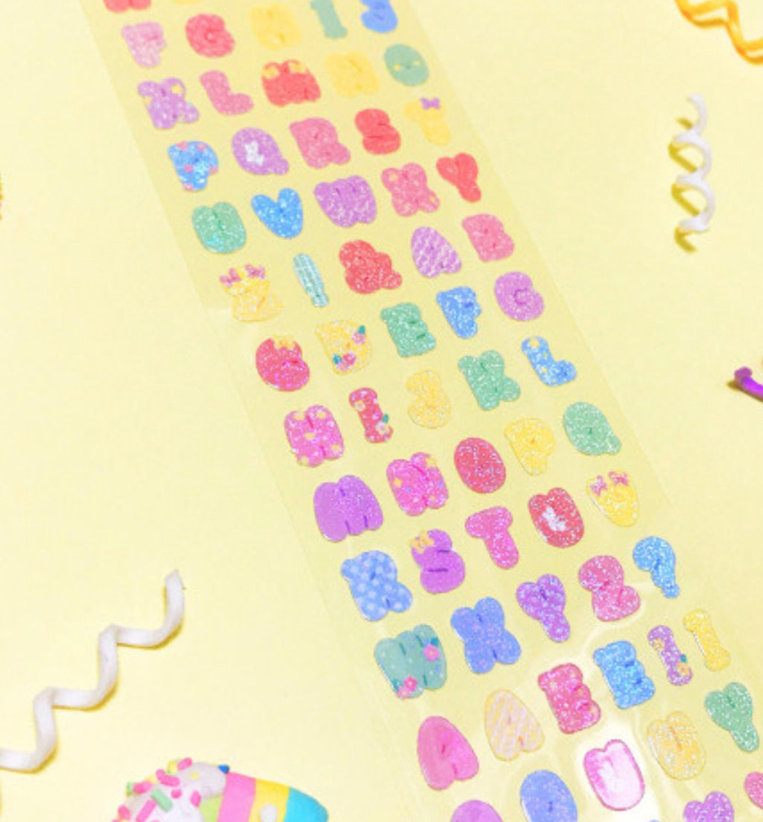 Twinkle Alphabet Seal Sticker