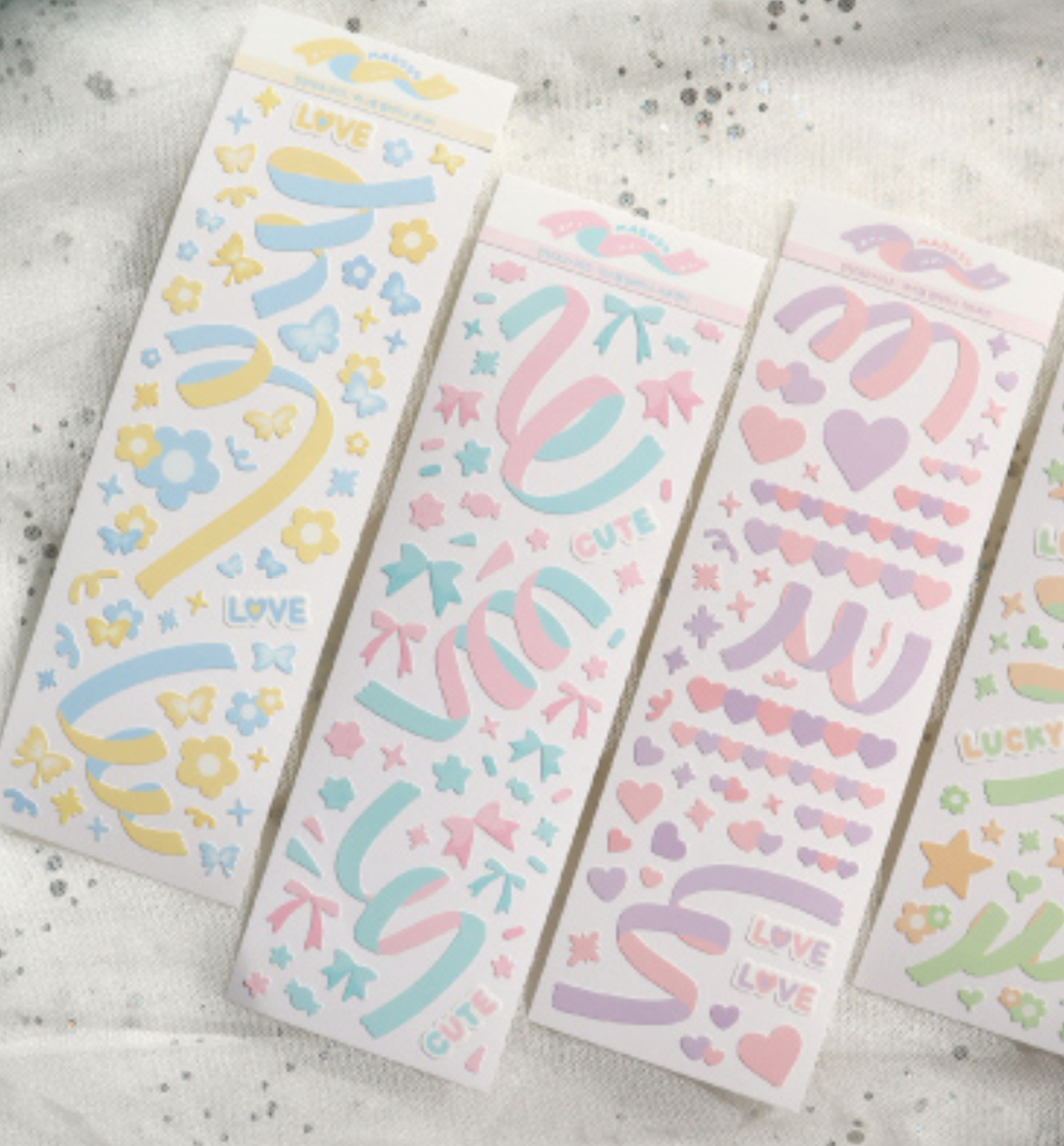 Pastel Color Mixed Seal Sticker [5 Designs]