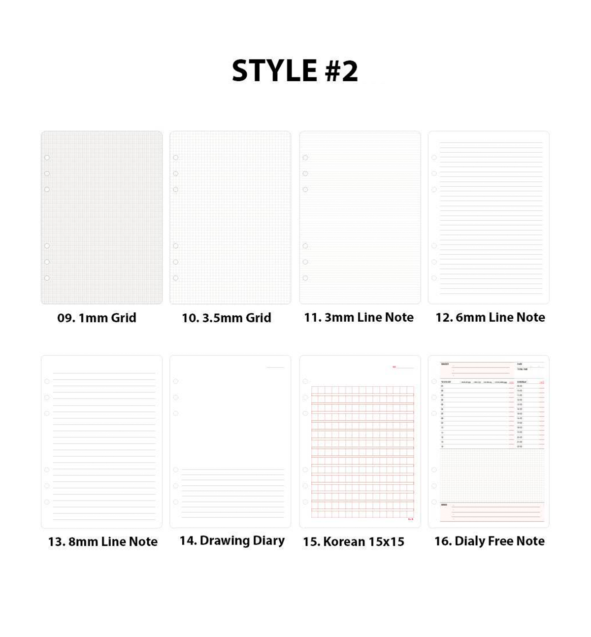 Refill Paper Notes A5 Free Note Paper Refill
