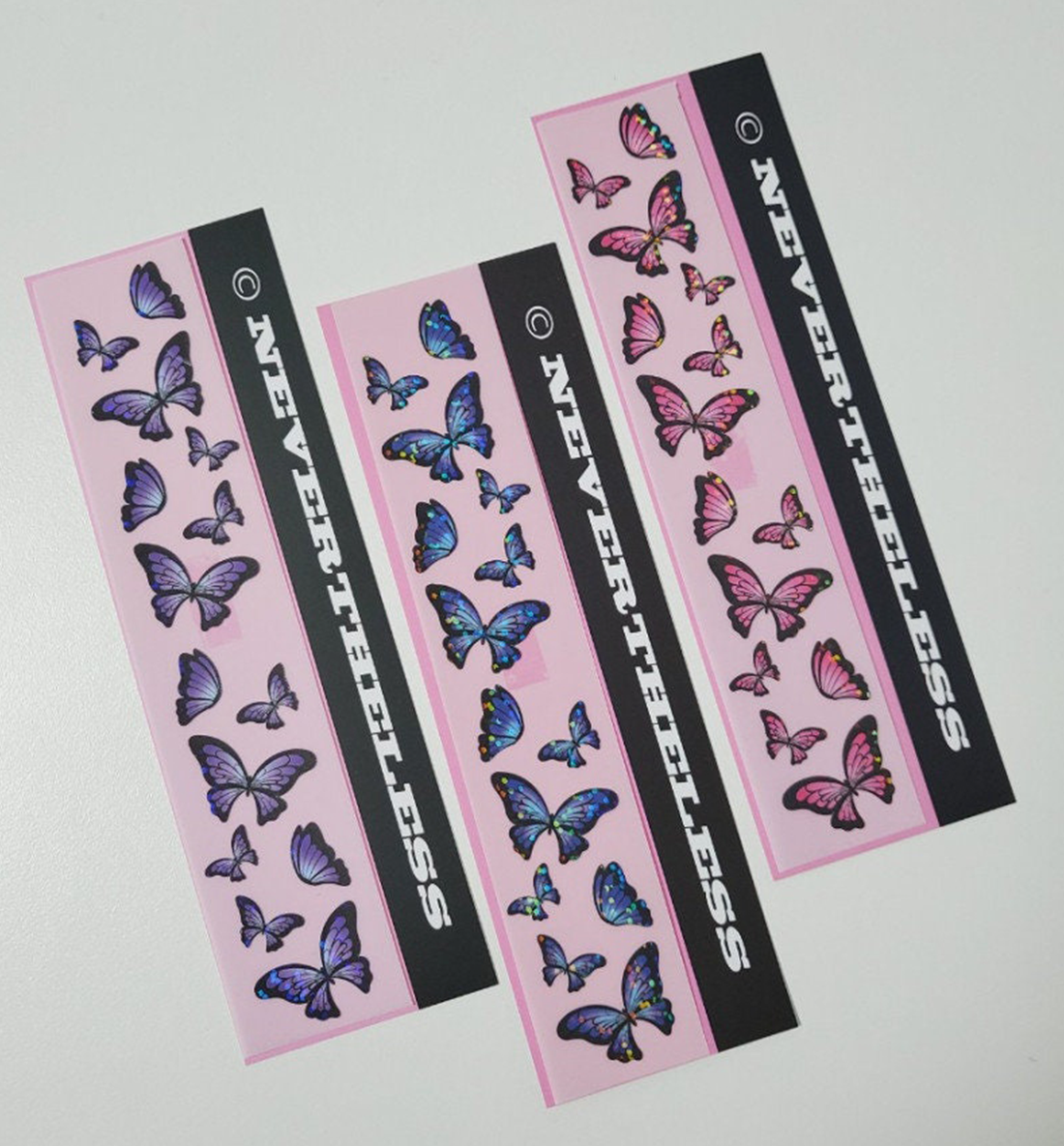 Glitter Butterfly Seal Sticker [3 Colors]
