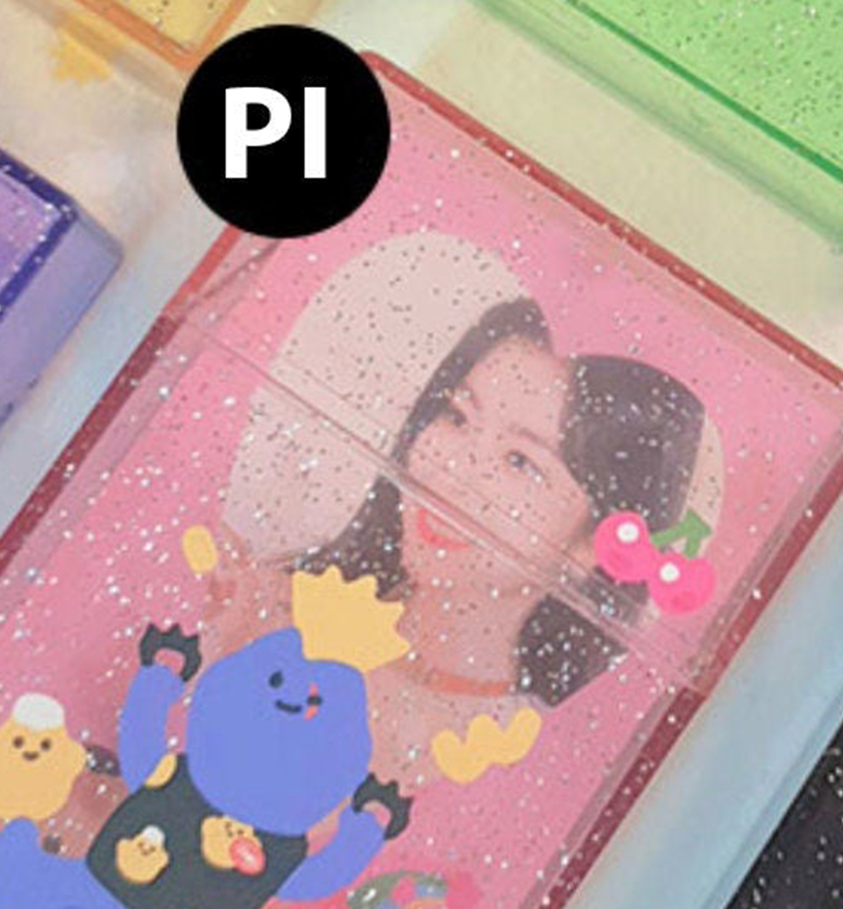 Acrylic Glitter Photocard Case