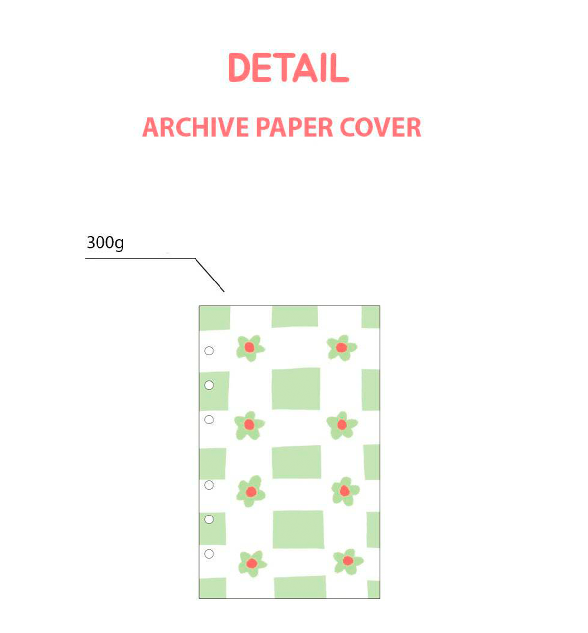 Archive Pattern Paper Cover Refill