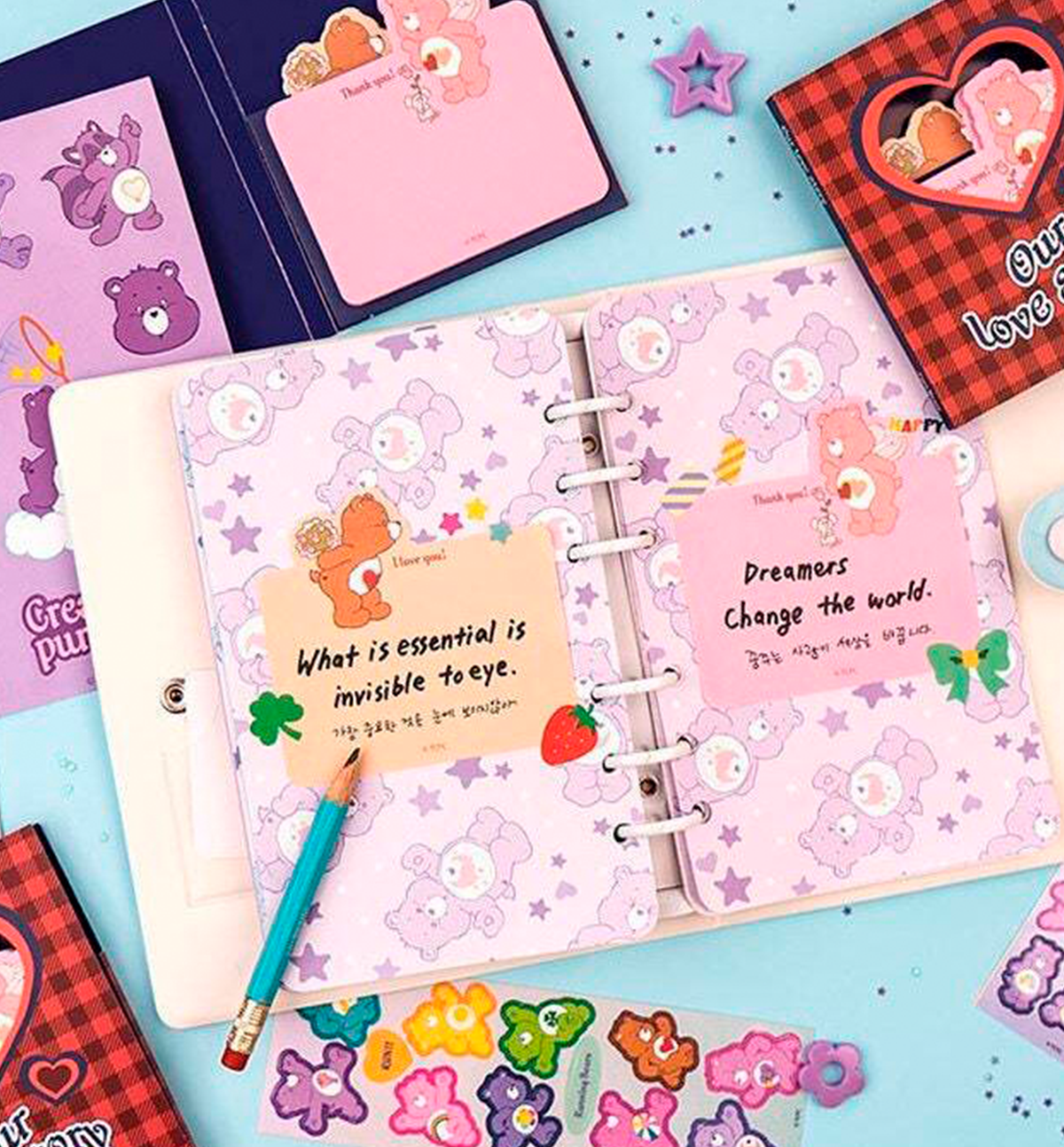 Care Bear Sticky Note Book