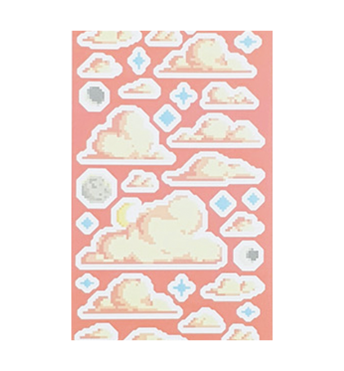 Pixel Cloud Series Seal Sticker