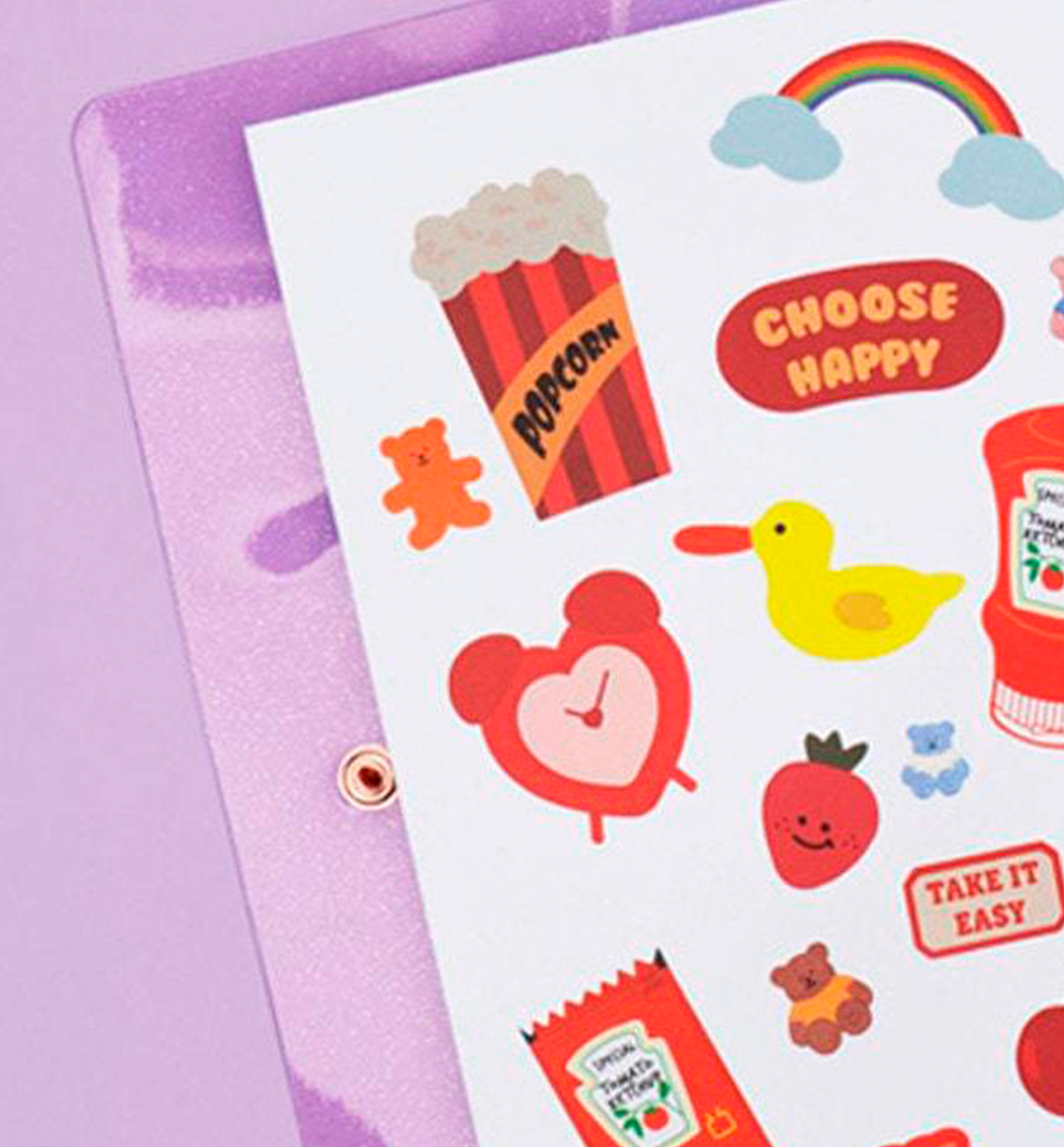 A5 Deco Pocket File + Sticker Release Paper