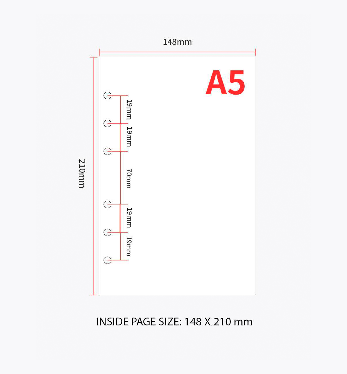 A5 Composition Hard Cover + Elastic