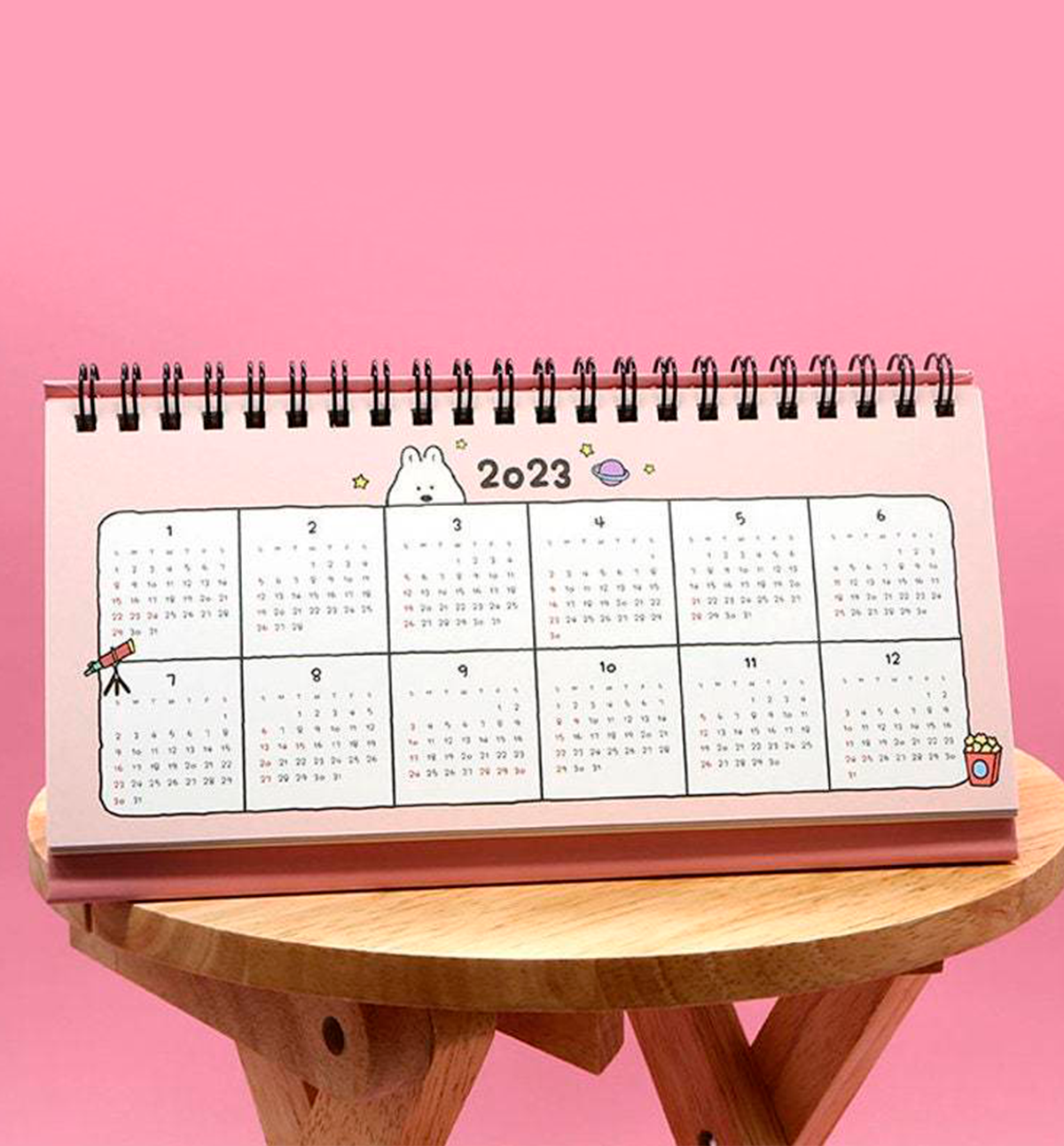 2022 Bear Desk Calendar