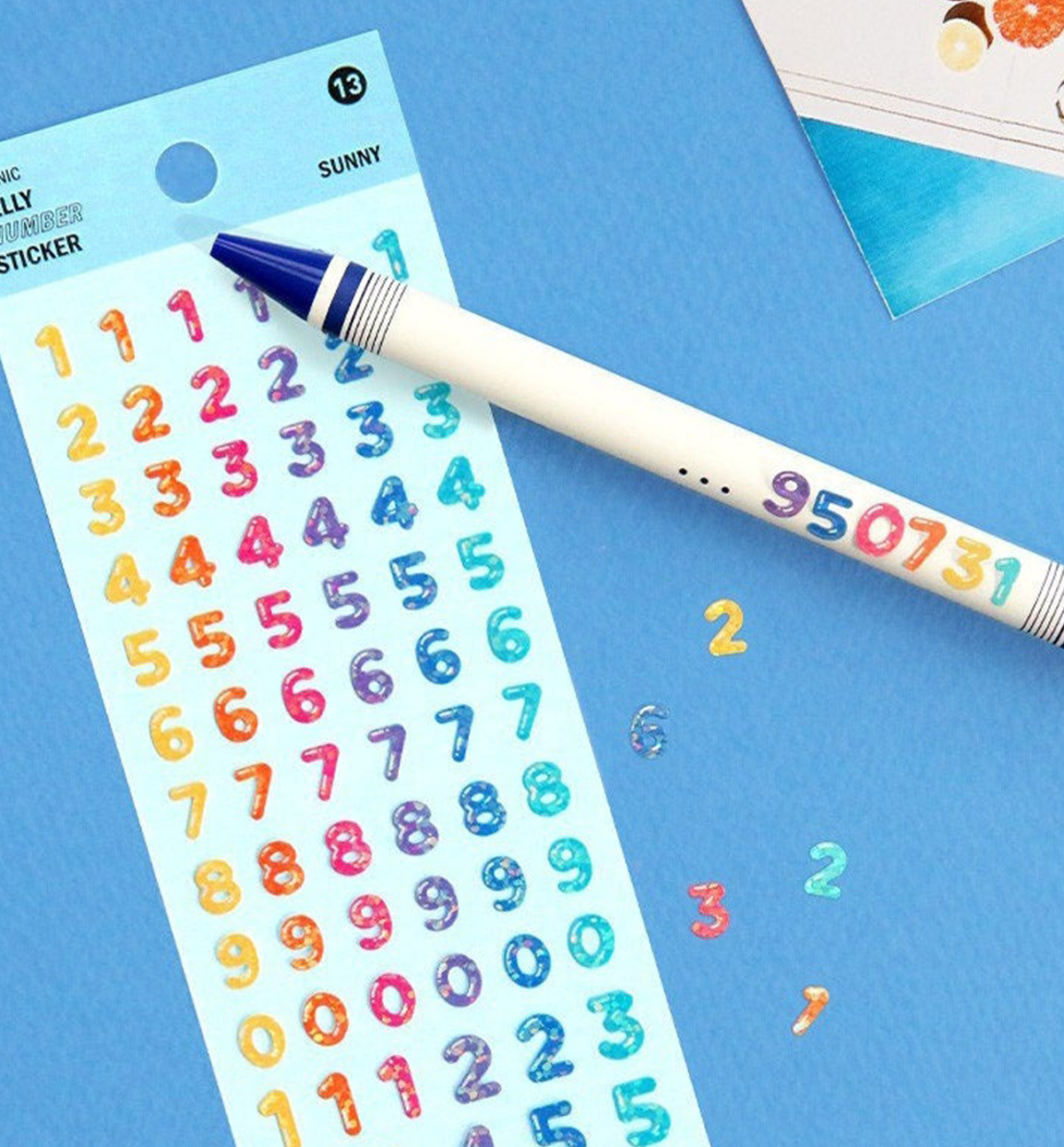 Alphabet Number Sticker Color:red Jelly Alphabet Number Sticker