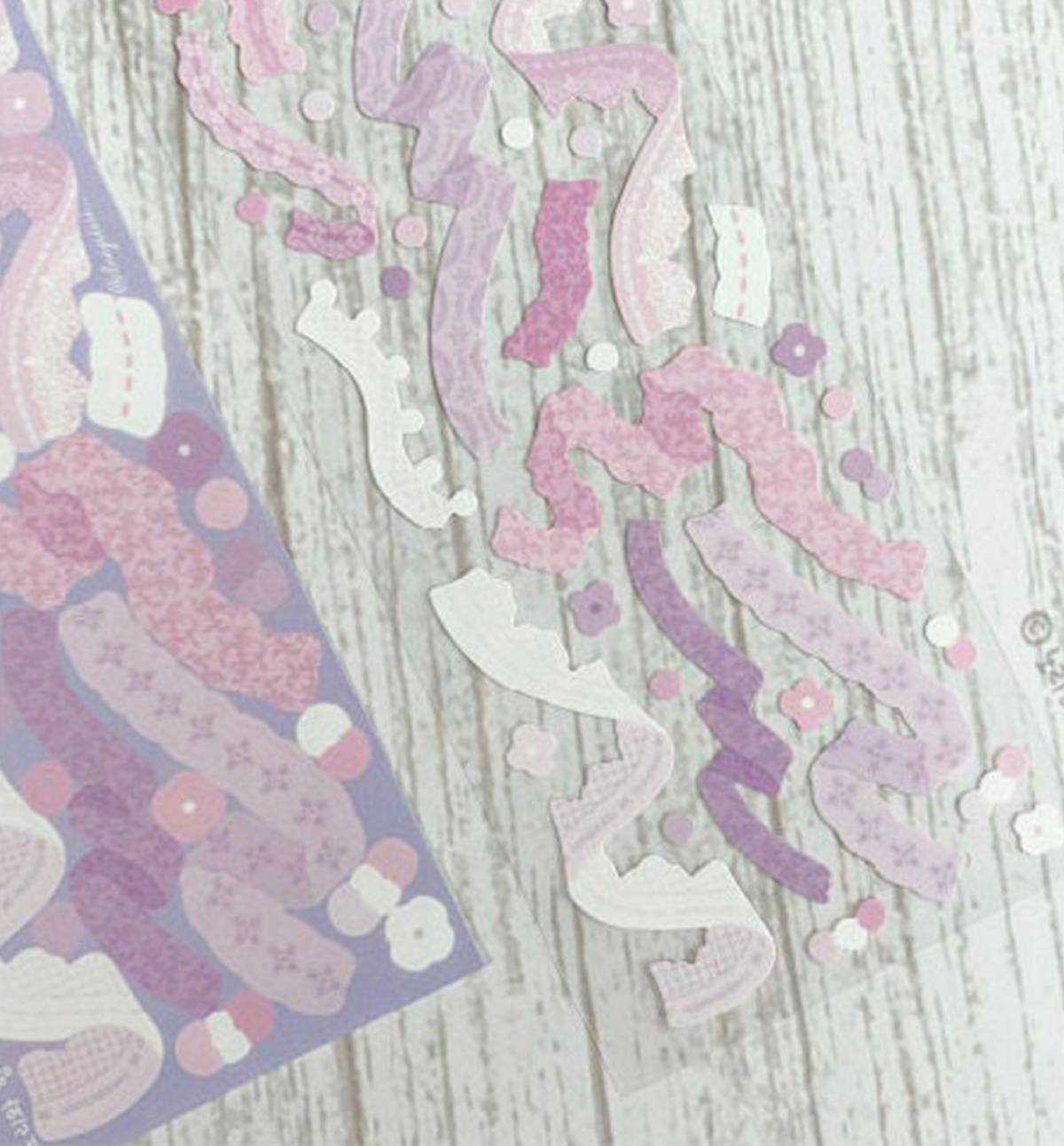 Multicolor Lace Confetti Seal Sticker