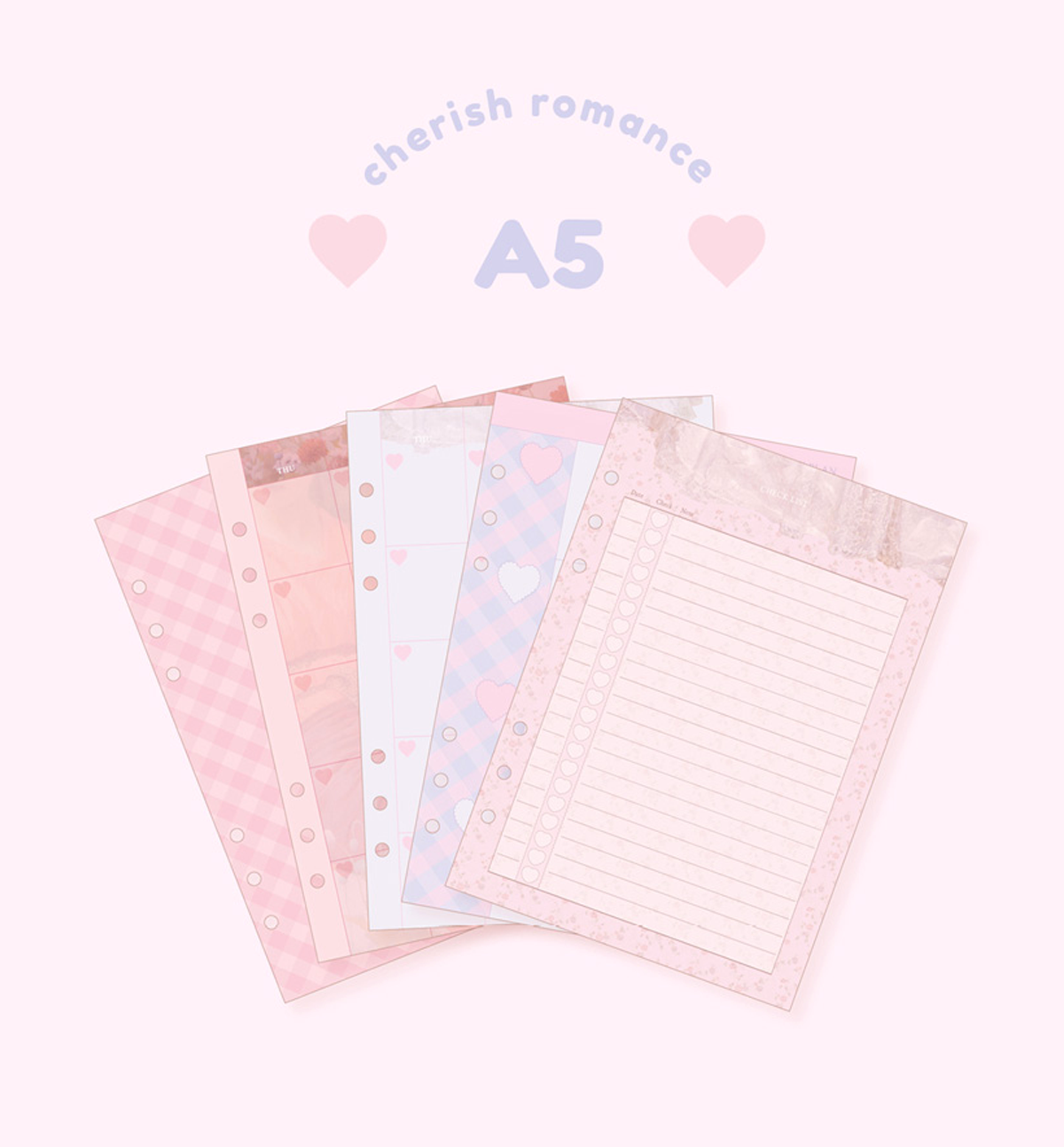 A5 Cherish Romance Paper Refill