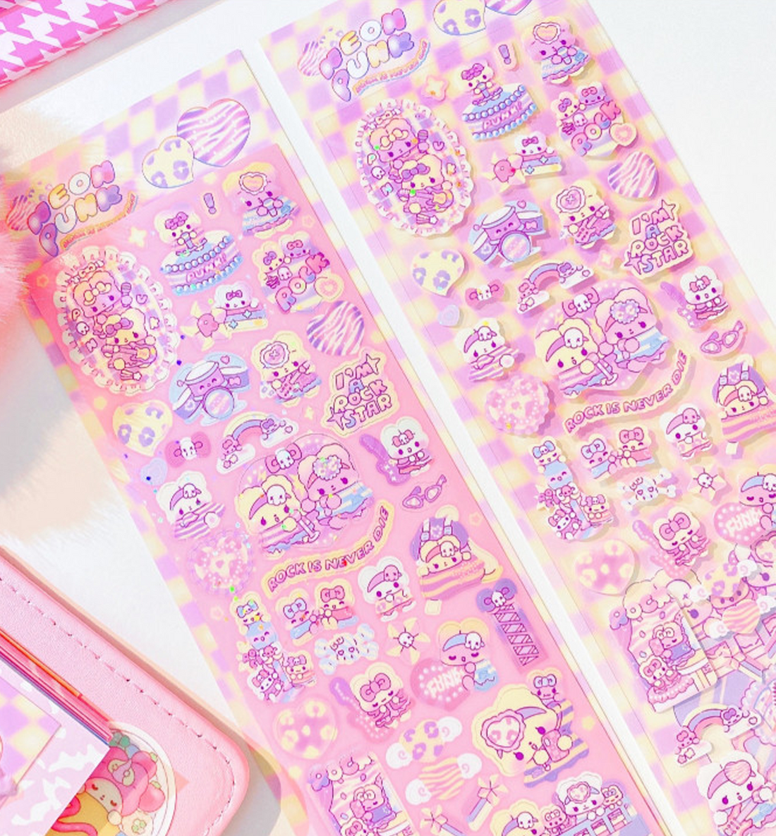 Neon Punk Seal Sticker