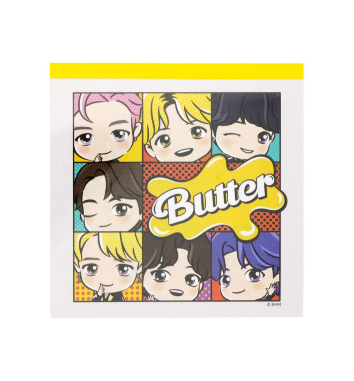 BTS TinyTAN Butter Square Memopad [Butter]