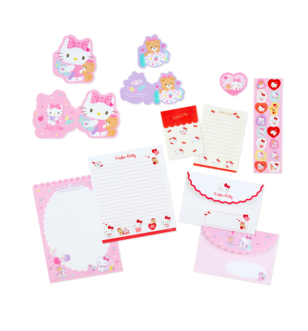 Vintage 1990s Hello Kitty Pencil Case Plastic Tray Pink Sanrio Box Gingham  Kawaii Tiny Chum
