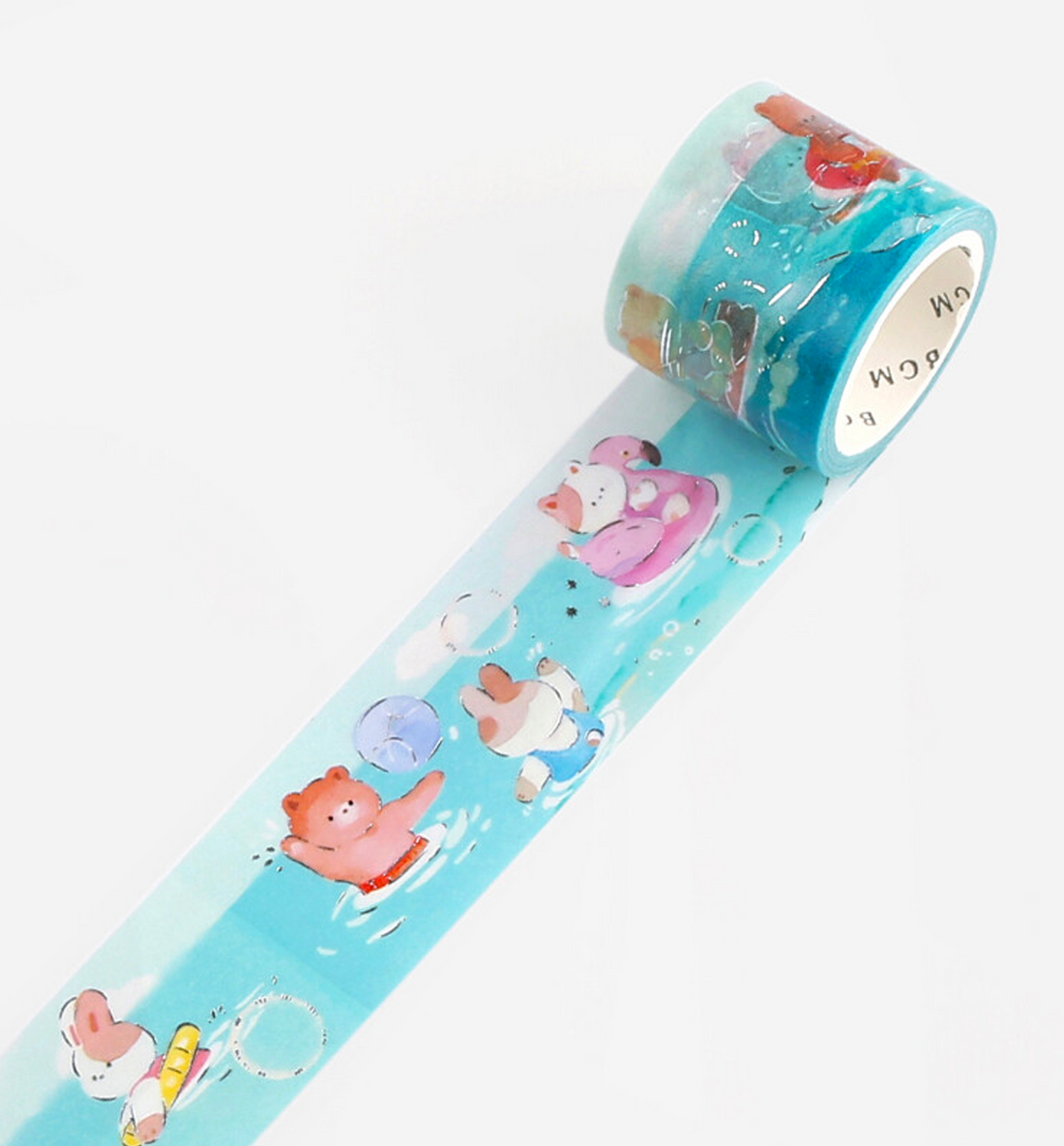 Playing In The Sea Washi Tape [Foil Stamping]