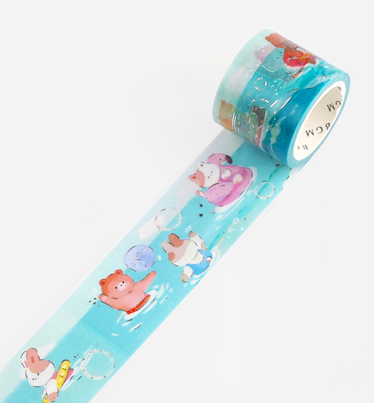 Playing In The Sea Washi Tape [Foil Stamping]