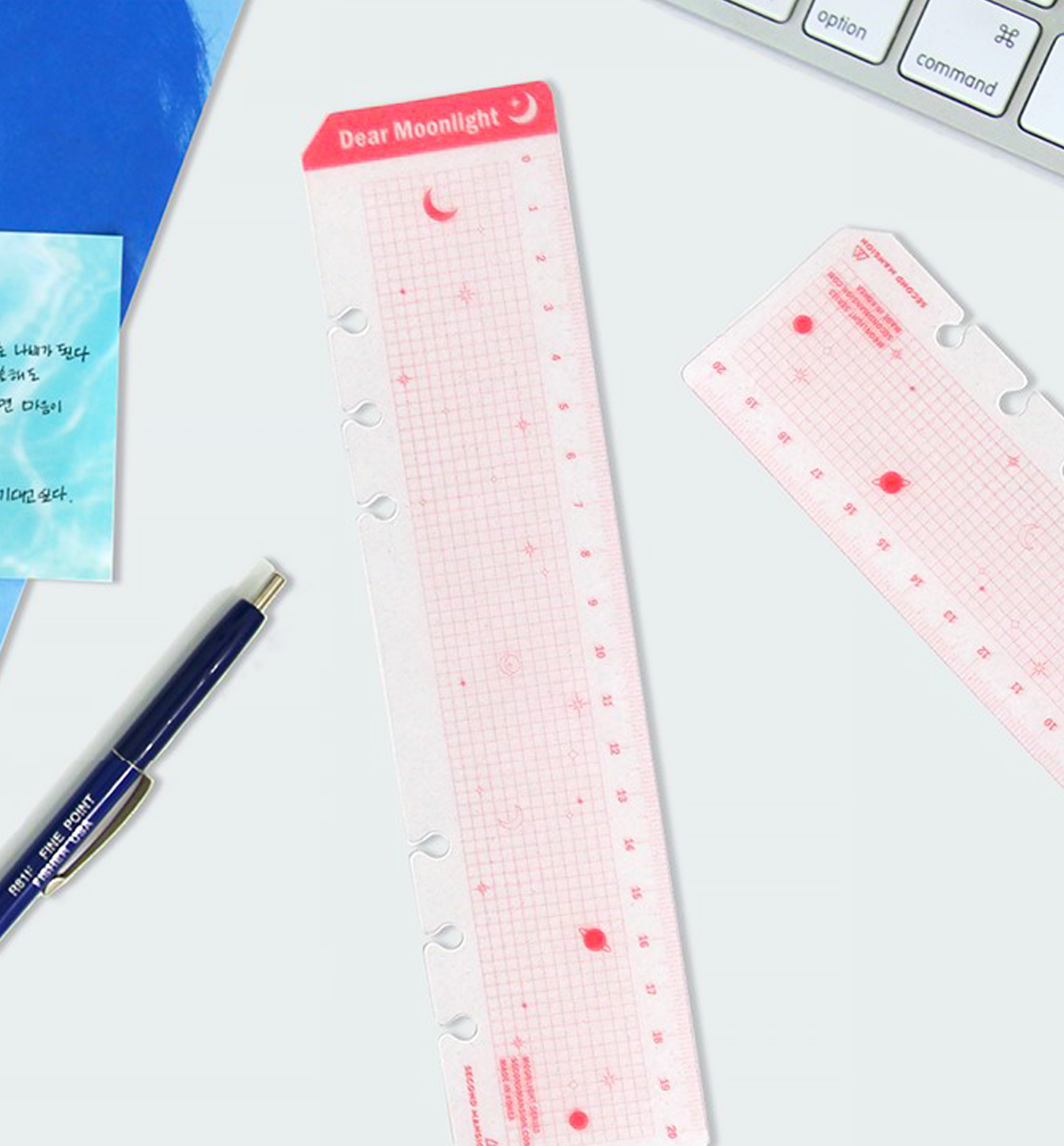Ruler Insertable A5 Binder Ruler Marker Insert