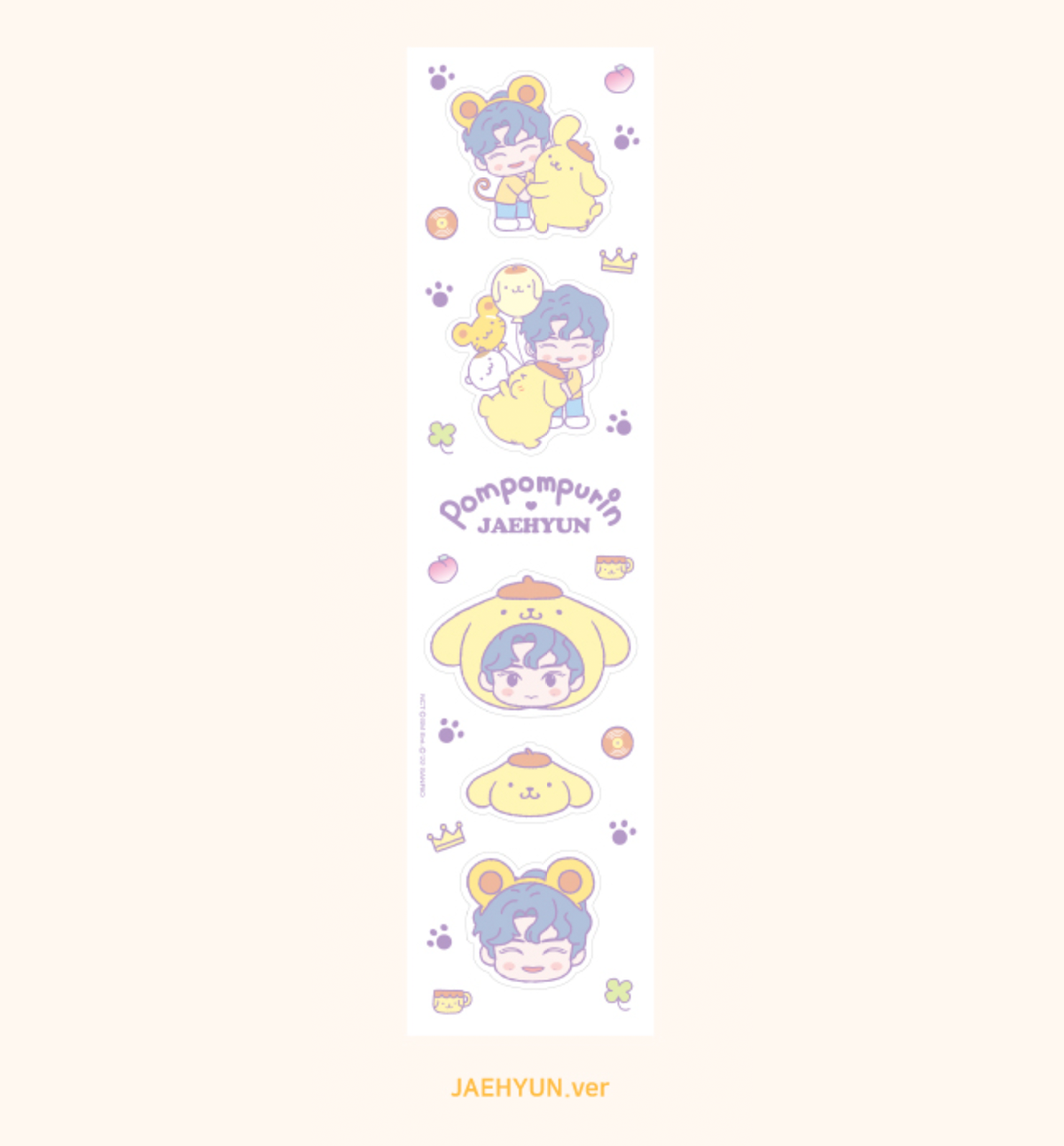 NCT & SANRIO Face Roll Sticker [22 Designs]