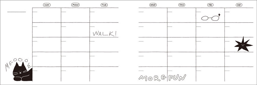 Doodle Study Planner [6 Months]