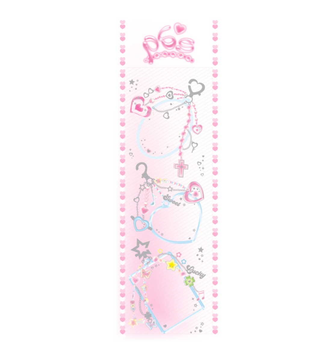 Y2K Keyring Frame Seal Sticker